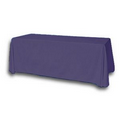 8' Blank Solid Color Polyester Table Throw - Purple